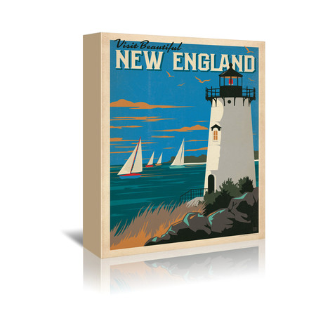 New England Lighthouse (7"W x 5"H x 1"D)