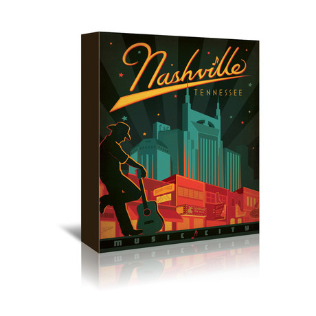 Nashville Broadway, Music City (7"W x 5"H x 1"D)