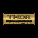 Thor // Chris Hemsworth Signed Photo // Custom Frame