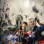 Avengers // Cast + Stan Lee Signed Magazine // Custom Frame