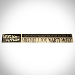 Back To The Future 3 // Michael J Fox Signed Delorean Car // Custom Display