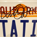 Back To The Future // Michael J Fox Signed Outatime License Plate // Custom Frame