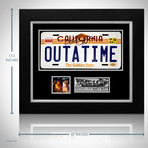 Back To The Future // Michael J Fox Signed Outatime License Plate // Custom Frame