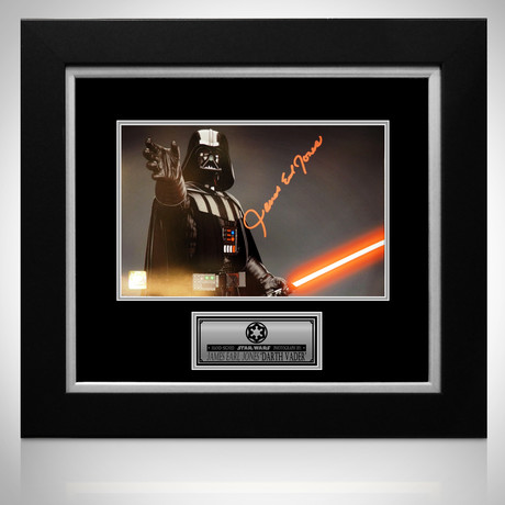 Star Wars Darth Vader // James Earl Jones Signed Photo // Custom Frame