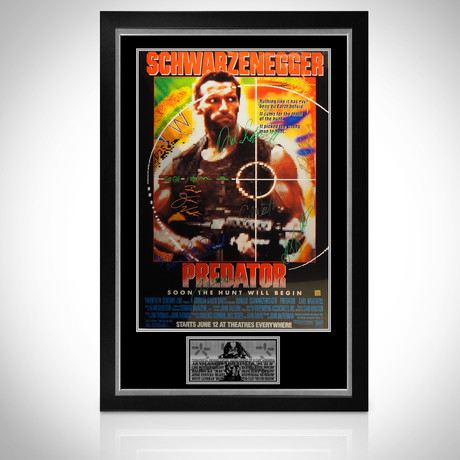 Predator // Cast Signed Poster // Custom Frame