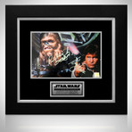 Star Wars Han Solo + Chewbacca // Harrison Ford + Peter Mayhew Signed Photo // Custom Frame
