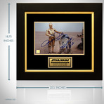 Star Wars R2D2 + C-3PO // Kenny Baker + Anthony Daniels Signed Photo // Custom Frame