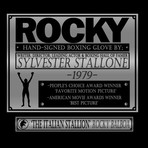 Rocky // Sylvester Stallone Signed Glove // Museum Display
