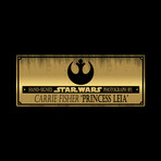 Star Wars Princess Leia // Carrie Fisher Signed Photo // Custom Frame