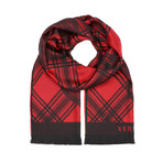 Plaid Medusa Scarf // Red + Black