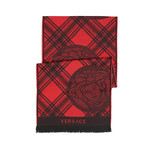 Plaid Medusa Scarf // Red + Black