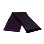 Benedict Wool Scarf // Purple + Black