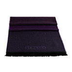 Benedict Wool Scarf // Purple + Black