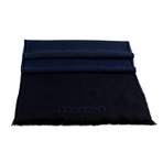 Adone Wool Scarf // Blue + Black