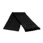 Baldassare Wool Scarf // Grey + Black