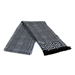 Gaetano Wool Scarf // Blue + Black