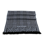 Gaetano Wool Scarf // Blue + Black