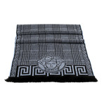 Gaetano Wool Scarf // Blue + Black