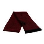 Dario Wool Scarf // Red + Black