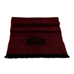 Dario Wool Scarf // Red + Black