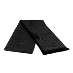 Davide Wool Scarf // Grey + Black