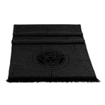 Davide Wool Scarf // Grey + Black