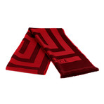 Leone Wool Scarf // Red