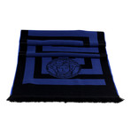 Lucio Wool Scarf // Blue + Black