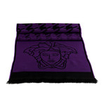 Uriele Wool Scarf // Purple + Black