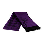 Uriele Wool Scarf // Purple + Black