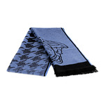Tancredi Wool Scarf // Blue + Black