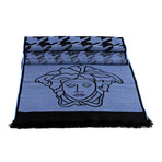 Tancredi Wool Scarf // Blue + Black
