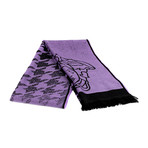 Raffaele Wool Scarf // Purple + Black