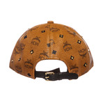 MCM // Visetos Coated Canvas Buckle Strap Hat // Cognac // 18072 // Pre-Owned