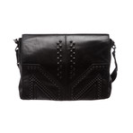 MCM // M. Moment Leather Messenger Bag // Black // O6841 // Pre-Owned