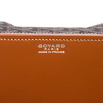 Goyard // Chevron Goyardine Desk Tray // Brown + Black // Pre-Owned