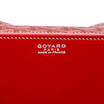 Goyard // Chevron Goyardine Desk Tray // Red + White // Pre-Owned