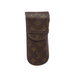 Louis Vuitton // Monogram Canvas Leather Pen Holder Case // Brown // Pre-Owned