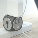 OMNIA TA502 // USB Type-A (Black + Grey)