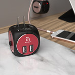 OMNIA TA502 // USB Type-A (Black + Grey)