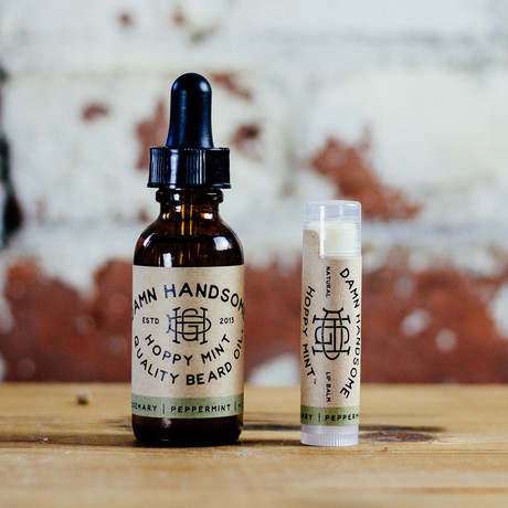 Hoppy Mint Set // Beard Oil + Lip Balm