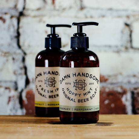 Fresh IPA Liquid Soap + Hoppy Mint Liquid Soap // Set of 2