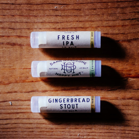 Lip Balm Trio // Hoppy Mint + Gingerbread Stout + IPA