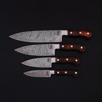 Damascus Professional Chef's Knife // 4 Piece Set