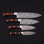 Damascus Professional Chef's Knife // 4 Piece Set