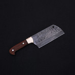 Damascus Cleaver Knife // 9119