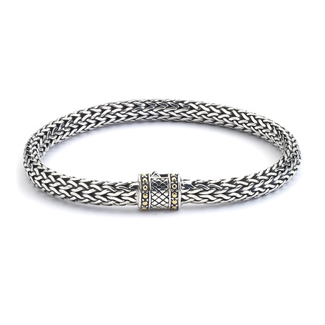 Bracelet + Criss Cross Sterling Silver Lock (8)