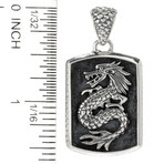 Dragon Dog Tag Pendant