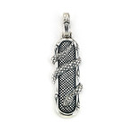 Snake Wrap Around Dog Tag Pendant