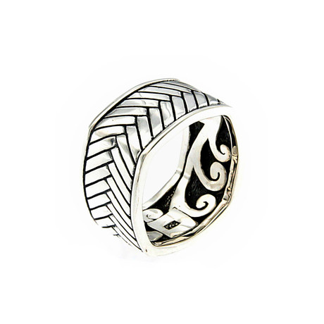 Woven Square Ring (Size 9)